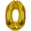 XXL Foil Balloon Number 0 Gold